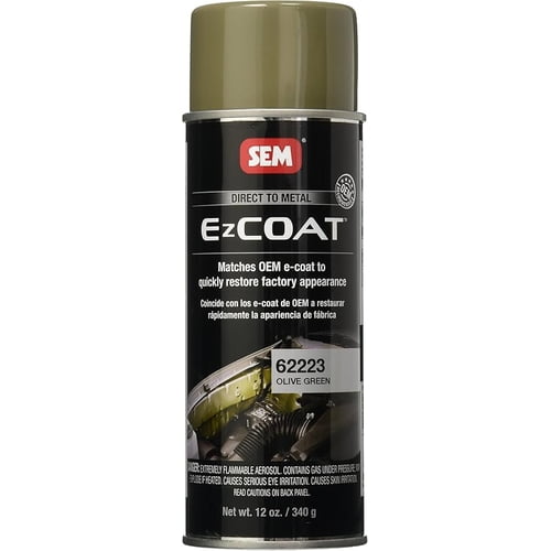 SEM 62223 EZ Coat OEM Primer Olive Green, 16 oz Aerosol