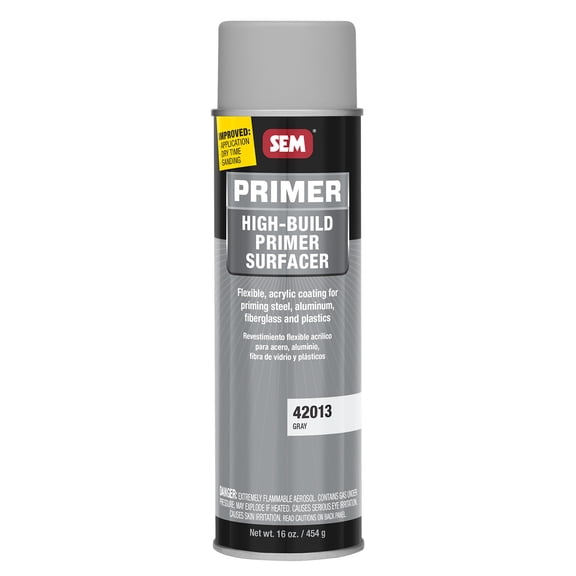 SEM High Build Primer Surfacer Gray High Build Paint Primer, 12 oz