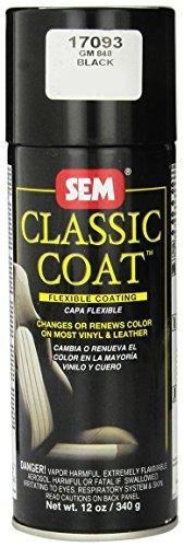 SEM Paint Leather Vinyl Black Aerosol 12 oz. Ea 17093