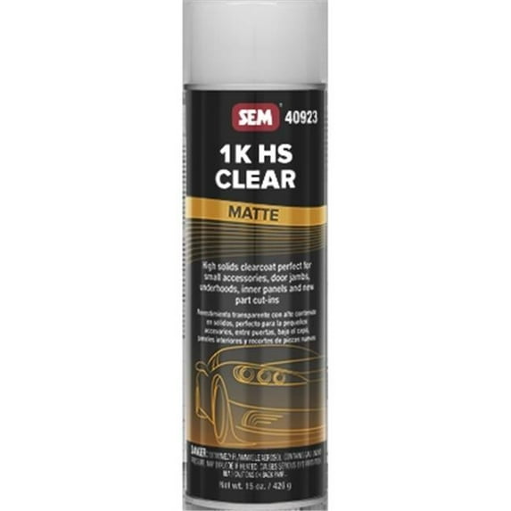 SEM Products 40923 20 oz 1K HS Clear Aerosol - Matte
