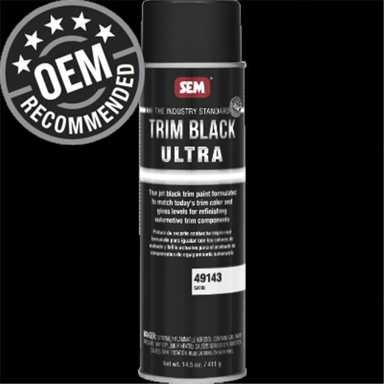 SEM Products SE49143 Trim Black Ultra, Satin