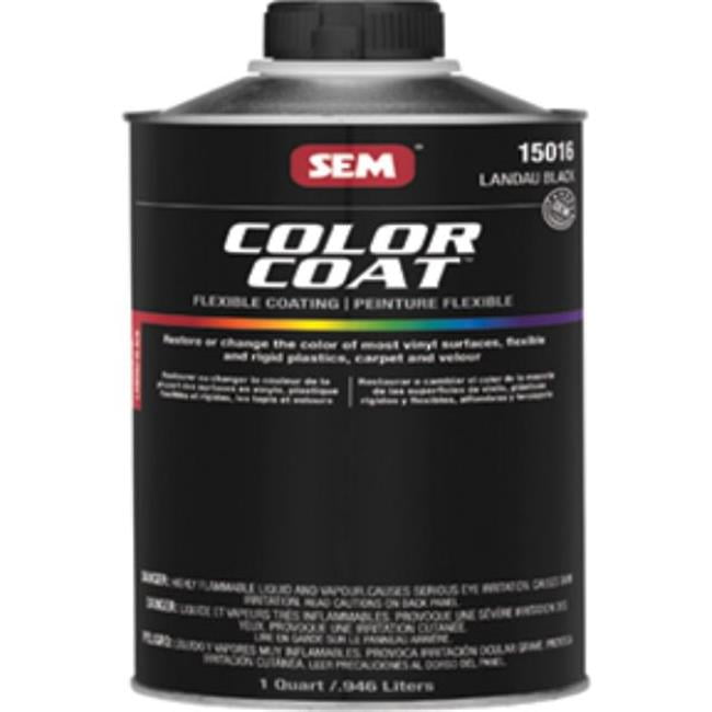 SEM Products SEM15016 Color Coat Interior Paint, Landau Black