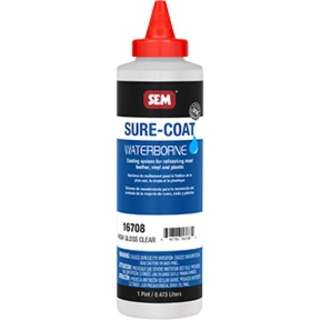 SEM Products SEM-16708 Sure Coat Interior Paint, High Gloss Clear