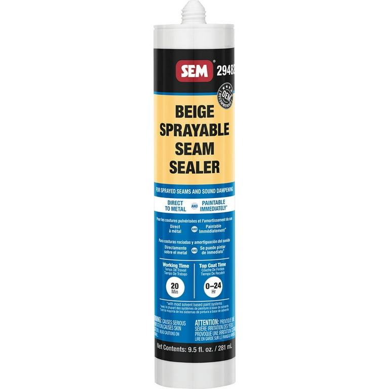 Seam sealer outlet spray