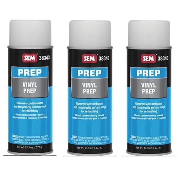 SEM SEM38343 Aerosol Spray (Vinyl Prep - 13.3 oz Can) (3 Pack)