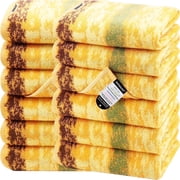 SEMAXE 12-Pack Hand Towels (16x28in) - Ultra Soft Organic Cotton, Quick-Dry & Super Absorbent | Zero Lint, Durable for Kitchen, Bathroom & Gym | Commercial-Grade Bulk Value Pack, Pattern Wheat Field