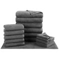 thumbnail image 1 of SEMAXE 18-Piece Luxury Cotton Bath Towel Set: 6 Bath Sheets (28x55in) + 6 Hand Towels (16x28in) + 6 Washcloths (13x13in) | Ultra Plush & Quick-Dry | Family Value Pack for Bathroom Essentials, Gray, 1 of 9