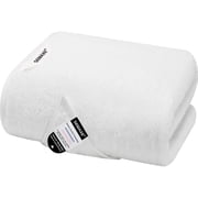 SEMAXE White Bath Towel, 100% Cotton Yarn Jacquard Bathroom Towel, 1 Pack