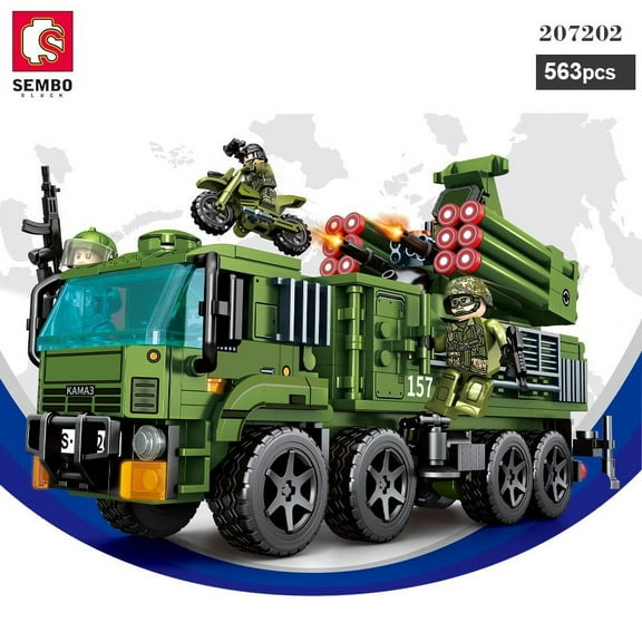 SEMBO 207202 Warfare - Armored Rocket Launcher S1 Building Block Set