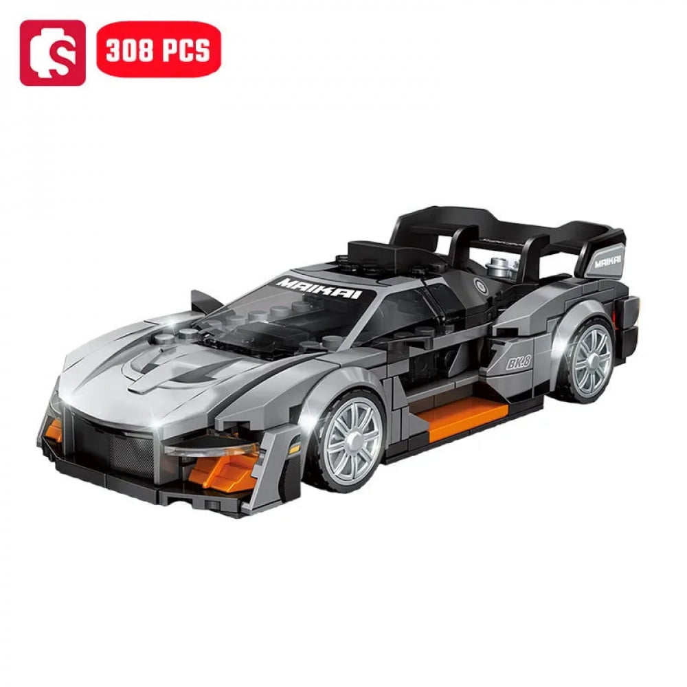 SEMBO Speed Sports Car Assemblage Building Blocks MOC Racing Vehicle ...