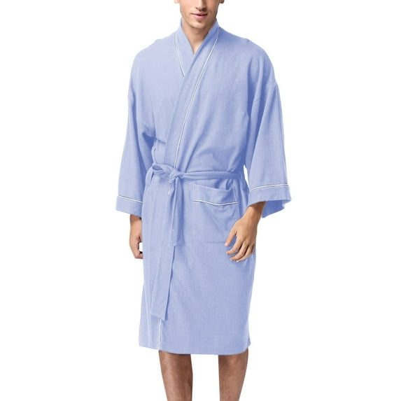 SEMIMAY Lovers Bathrobe Soft Cotton Bathrobe Hot Spring Robe