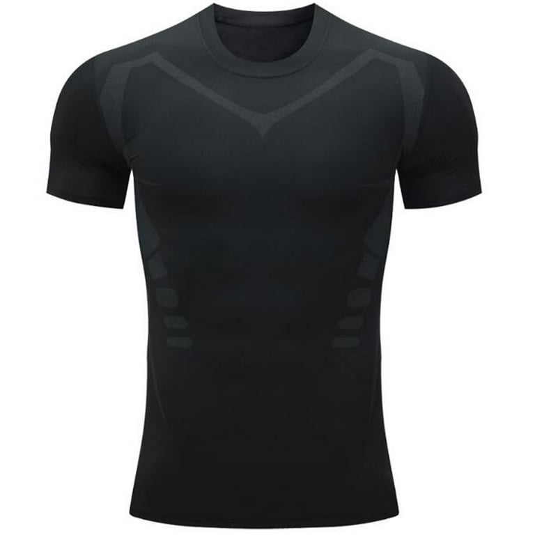 DEVOPS 2 Pack Men's Thermal Long Sleeve Compression Shirts (Small,  Black/Black) at  Men's Clothing store