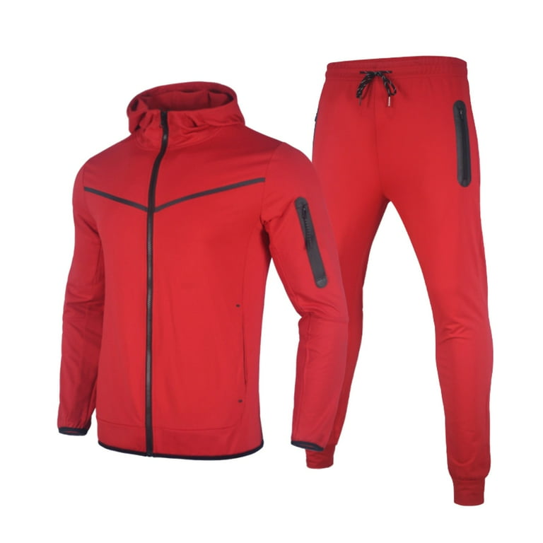 SEMIMAY Men Winter Soild Color Tracksuit 2 Piece Outfits Long Sleeve T Shirts And Pants Jogging Sets Sports Suit Sweatsuits Sportswear Walmart