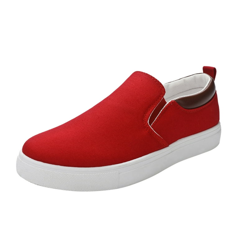 Canvas shoes red color sale