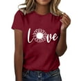 SEMIMAY Valentine's Graphic T Shirt Women Funny Cute Cocoa Top Movie