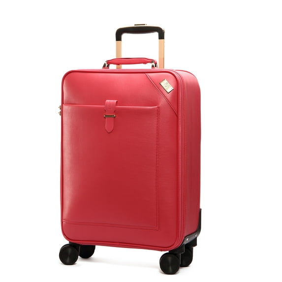 SEMMS LUXURY LEATHER LUGGAGE BOX 20" PINK