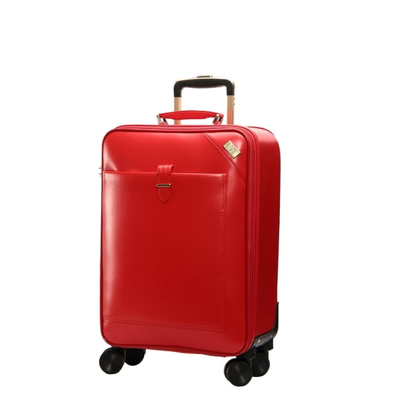 SEMMS LUXURY LEATHER LUGGAGE BOX 20" RED