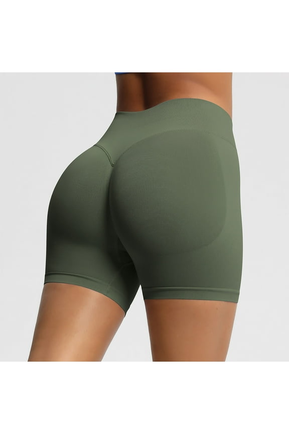 3" Women Workout Impact Shorts, Belly Control Fitness Athletic Workout Running Yoga Gym Shorts