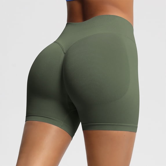 SEMPAI 3" Women Workout Impact Shorts, Belly Control Fitness Athletic Workout Running Yoga Gym Shorts