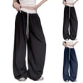 thumbnail image 1 of SEMPAI Baggy Sweatpants with Pockets Elastic Waist Loose Fit Cargo Joggers Wide Leg Track Pants Casual Streetwear, 1 of 5