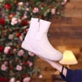 thumbnail image 1 of SEMPAI Fashion Women's Casual Solid Zipper Fleecing Warm Shoes Snow Boots White US Size:5.5, 1 of 4