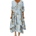SEMPAI Flash Deals Plus Size Dresses Vacation Womens Dresses Summer