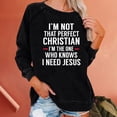 thumbnail image 1 of SEMPAI Hackless sweater Athletic Shirts & Tops Long Sleeve Round Neck Plus Size Tops Sweatshirts Loose Fit Wal&mart Deals Comfy Print Oversized Blouses for Ladies Sweatshirts, 1 of 6