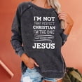 thumbnail image 1 of SEMPAI Hackless sweater Athletic Shirts & Tops Long Sleeve Round Neck Sweatshirts Casual Tops Relaxed Fit Workout Print Oversized Gift for Women Womens Tops, 1 of 6