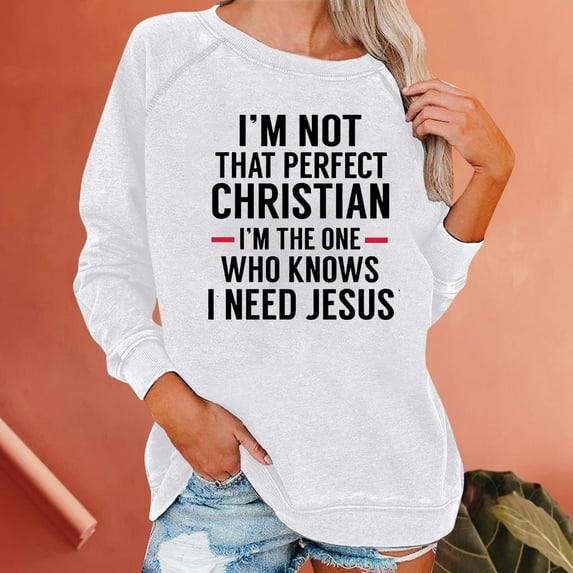 SEMPAI Hackless sweater Athletic Shirts & Tops Long Sleeve Round Neck Tops for Women Sports Tops Loose Fit Comfy Print Oversized T-Shirts for Womens Sweatshirts