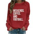 thumbnail image 1 of SEMPAI Hackless sweater Athletic Shirts & Tops Long Sleeve Round Neck Womens Hoodies Hoodies Loose Fit Up to 50% Off Stylish Print Oversized T-Shirts for Ladies Plus Size Tops, 1 of 4