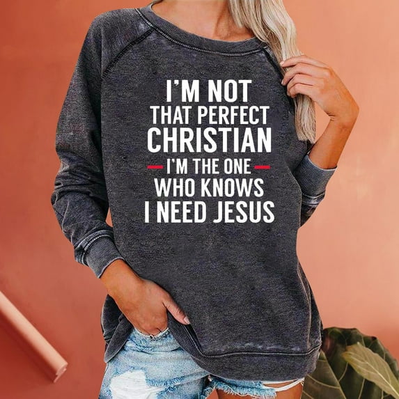 SEMPAI Hackless sweater Athletic Shirts & Tops Long Sleeve Round Neck Womens Hoodies Hoodies Slim Fit Up to 50% Off Casual Print Plus Size Oversized Hoodies for Ladies Casual Tops