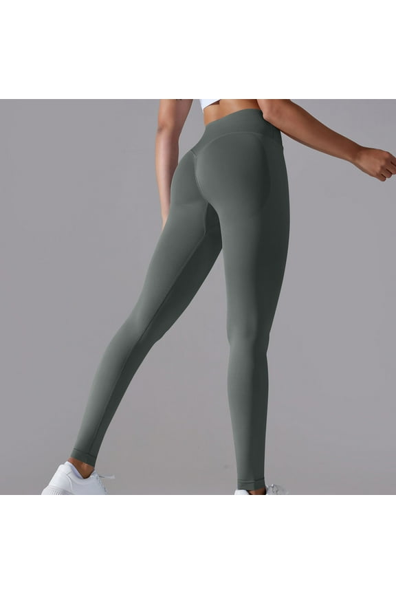 High Waisted Leggings for Women Belly Control Butt Lifting Pants Workout Gym Seamless Yoga Pants Hidden Scrunch Tights
