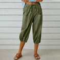 thumbnail image 1 of SEMPAI Pants for Women Culottes Cropped Solid Womens Pants 2024 Pants Straight Trendy Solid Plus Size Pants for Women for Womens Womens Pants Celebrate, 1 of 8