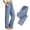 thumbnail image 1 of SEMPAI Stretch Active Pants for Women Over 50 Elastic Waist Quick Dry Breathable Dress Pant Outdoor Athletic Joggers with Pockets, 1 of 5