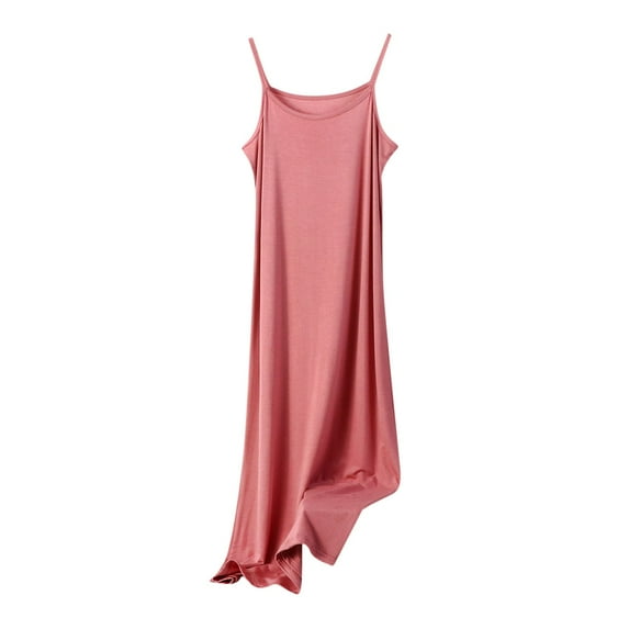 SEMPAI Summer Dress for Women Tank Dresses Sleeveless V-Neck Solid Maxi Summer Dress Sundress Simple