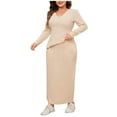 SEMPAI Summer Savings Summer Dresses Dresses for Women 2025 Long Sleeve