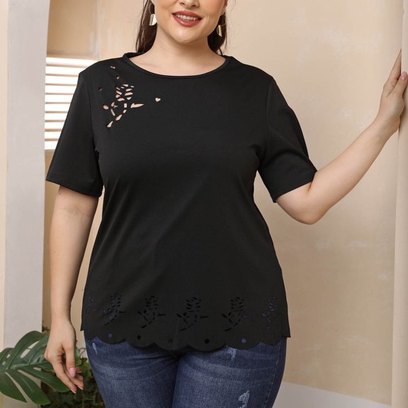 SEMPAI Plus Womens Tops Dressy Casual Plus Size Tank Tops for Womens V Neck T Shirts Sleeveless Tunic Floral Printed Summer Flowy Camisole