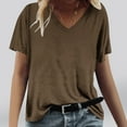 thumbnail image 1 of SEMPAI T-Shirts Women tops Short Sleeve V-Neck Plus Size tops Shirts Tailored Fit Stylish Print Plus Size Shirts for Womens Plus Size tops Perfect Gift, 1 of 4