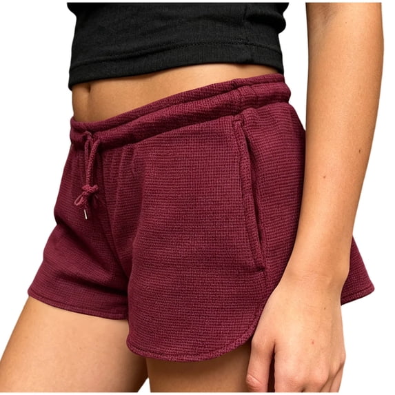 SEMPAI Women Low Rise Sweat Shorts Casual Y2k Drawstring Low Waisted Athletic Shorts Summer Cute Lounge Running Shorts