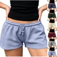 thumbnail image 1 of SEMPAI Women Low Rise Sweat Shorts Casual Y2k Drawstring Low Waisted Athletic Shorts Summer Cute Lounge Running Shorts, 1 of 5