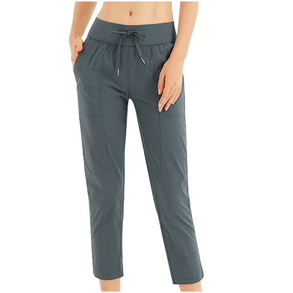 SEMPAI Women's Casual High Waisted Yoga Capris