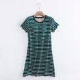 thumbnail image 1 of SEMPAI Women's Fashion Short-sleeved Thin Home Pajama Dress Thin Long Nightdress Gift Deals, 1 of 3