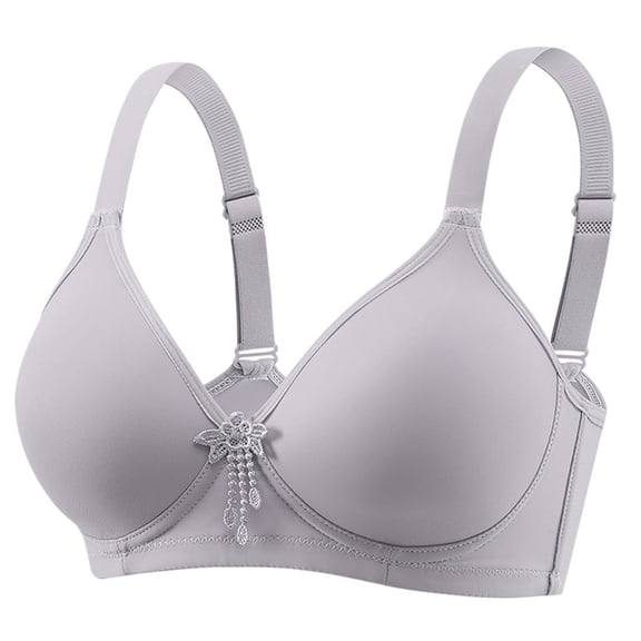 SEMPAI Women's Underwear Women's Thin Wireless Bra XL Solid Color Bra Up to 65% off