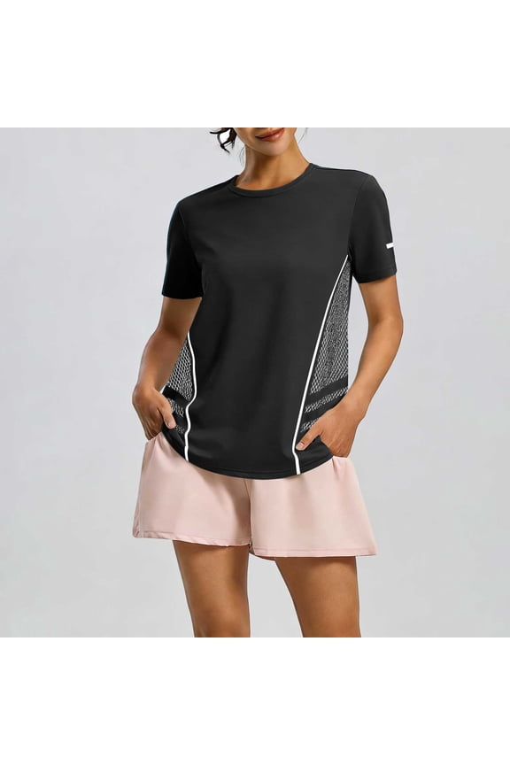 Womens Ice Silk T-Shirts Muscle Fit Quick Dry Compression Tee Shirts Breathable Baseball Jersey Sun Protection Shirt