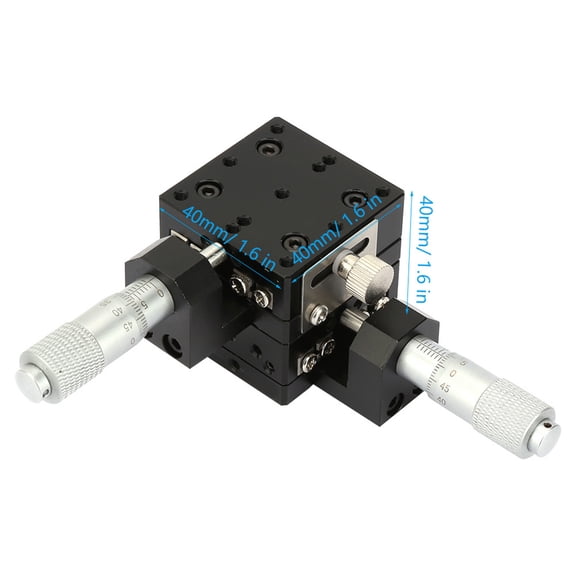 SEMY40-AC Micrometer Manual Slide Table Trimming Platform Cross Roller Linear Stages 40*40*40mm