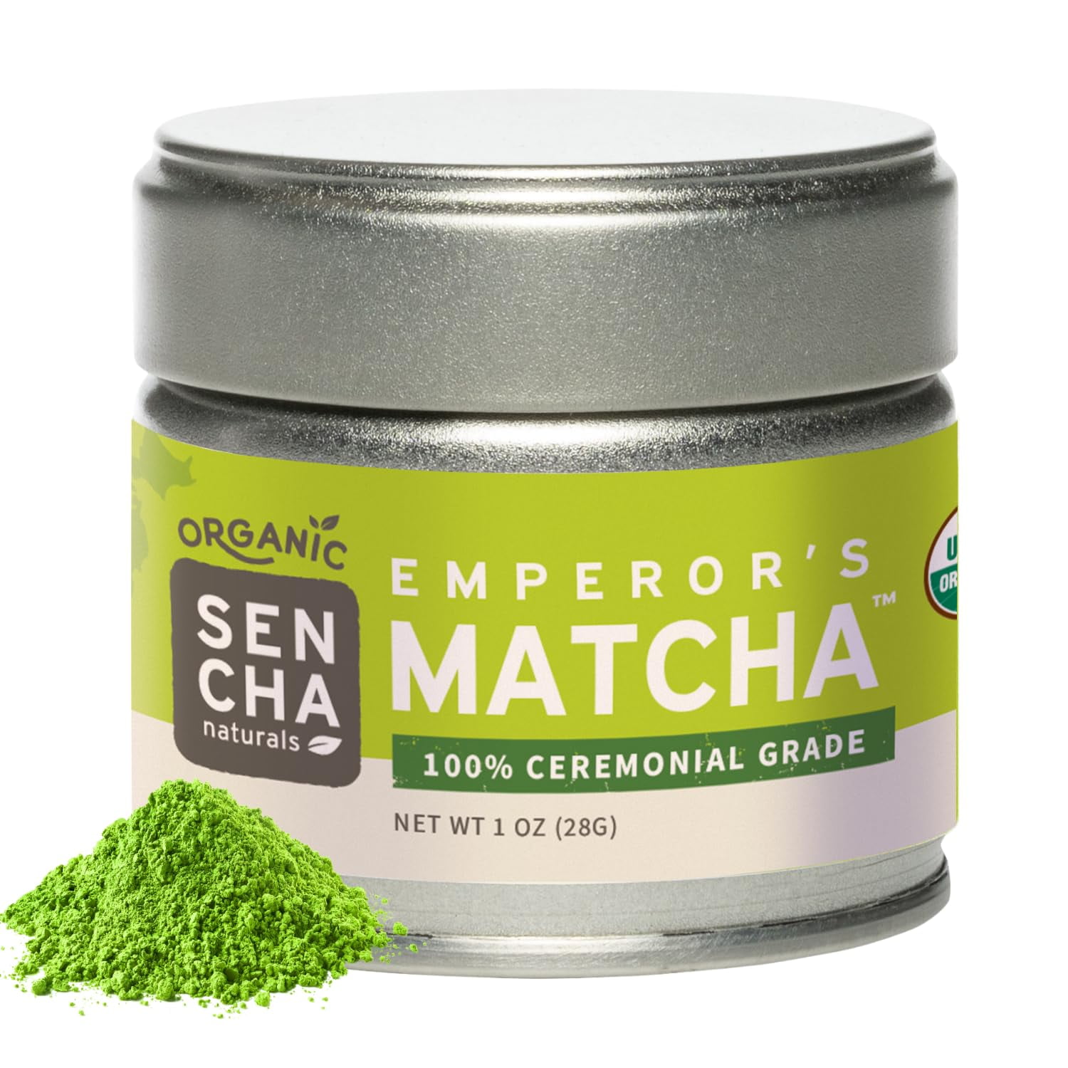 SEN CHA Naturals Organic Ceremonial Grade Matcha Powder, Authentic Japanese Matcha Green Tea
