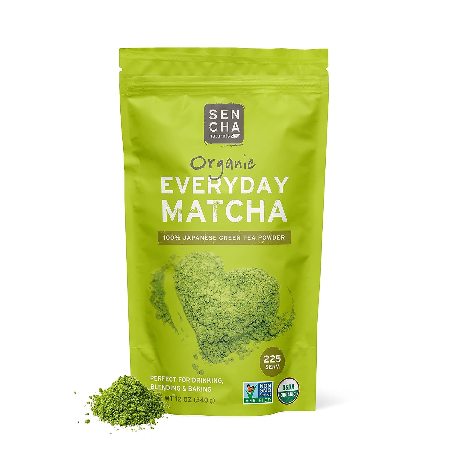 SEN CHA Naturals Organic Everyday Matcha Powder, Authentic Japanese Matcha Green Tea Powder