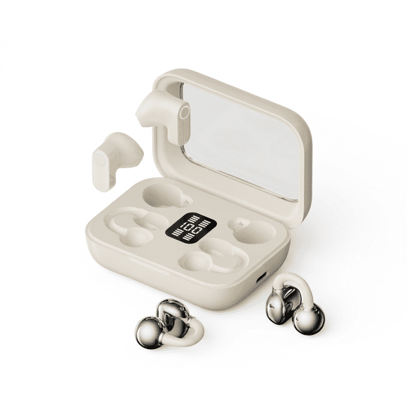 SENBENBAO B48 4 in 1 Bluetooth Earbuds Wireless Headphones with Digital Power Display Waterproof HD Mic for Sports Music Gaming Long Battery Life
