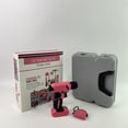 thumbnail image 1 of SENBORYSUN Power drills, 58pc Pink 8V USB Electric Power Cordless Drill Driver and Womens Ladies Home DIY Tool Kit Set, 1 of 9