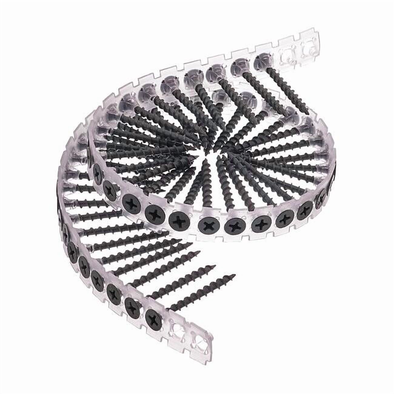 Drywall Screw, No 6 x 1-5/8 in, Steel, Flat Head Phillips Drive, 1000 PK 06A162W
